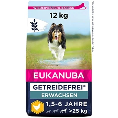 Abbildung von Eukanuba Adult Large Grain Free Huhn Hundefutter 12 kg...