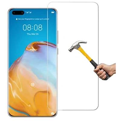 Abbildung von ino Schutzglas kompatibel mit Panzerglas Huawei P40 Panzerfolie Displayschutzglas Harte Folie Schutz Glasfolie Schutzfolie 9H Härte Displayglas