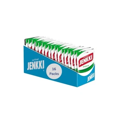 Abbildung von Cloetta Jenkki Xylitol Spearmint Kaugummi 1 Pack of 100g