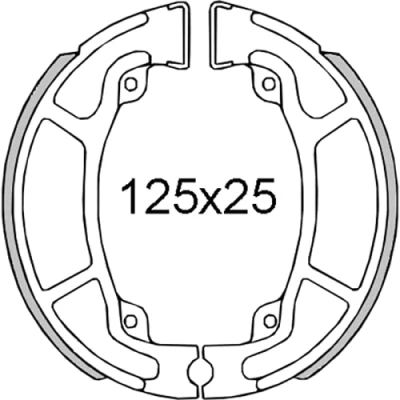 Abbildung von Bremsbacken hinten RMS für Honda SH 125 150ccm