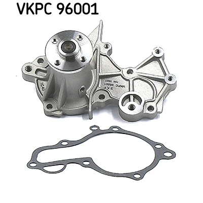 Abbildung von SKF VKPC 96001 Wasserpumpe mit Dichtungen Metall für Keilrippenriementrieb SUZUKI: Vitara I SUV Cabrio, Baleno Schrägheck, Limousine