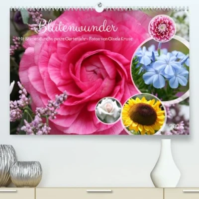 Abbildung von Blütenwunder Mit Blumen durchs ganze Gartenjahr (hochwertiger Premium Wandkalender 2025 DIN A2 quer), Kunstdruck in Hochglanz