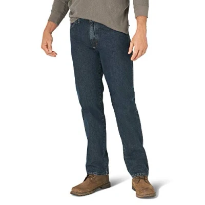 Abbildung von Wrangler Authentics Herren Klassische Baumwolljeans mit 5 Taschen, Normale Passform Jeans, Sturm, 36W / 36L