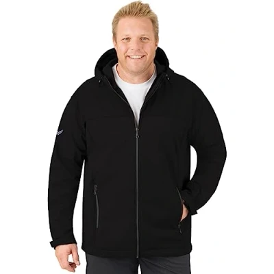 Abbildung von Trigema Herren 607904 Jacke, Schwarz (schwarz 008), XX Large (Herstellergröße: XXL)