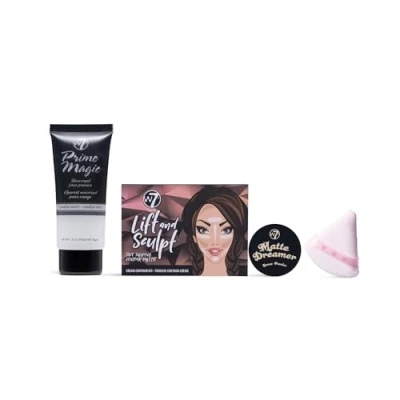 Abbildung von W7 Prime Magic Set 4 teiliges Grundierung, Konturierung &amp; Gesichtspuder Make up im