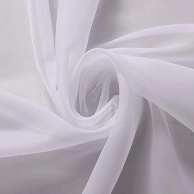 Abbildung von Megachest 213 cm breiter, Reiner weißer Voile Vorhangstoff (reinweiß, breit x 50 m lang)