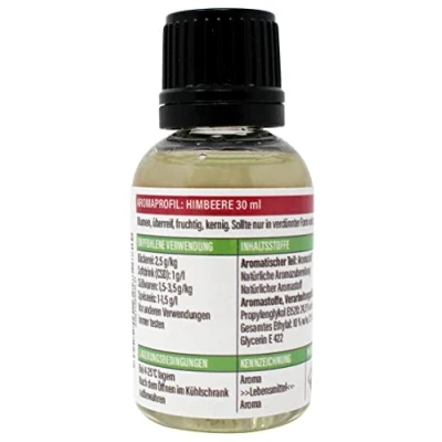 Abbildung von Himbeere Konzentrat 30 ml Super Aroma für die Lebensmittelindustrie und Enthusiasten Lebensmittelaroma Backaroma Aromatropfen Geschmackstropfen zum Kochen, Backen &amp; Mixen