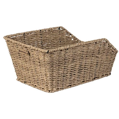 Abbildung von Fahrradkorb Für Hinten Basil Cento Rattan Look Mit WSL System 47 X 34 24 Cm Seagrass