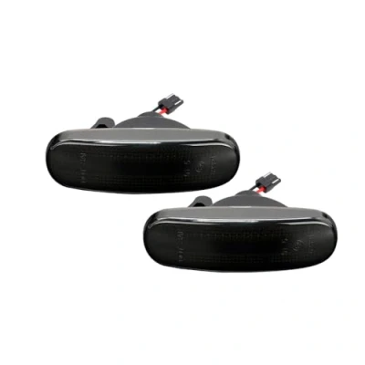 Abbildung von Satz LED Seitenblinker kompatibel mit Abarth/Fiat diverse Modelle Smoke inkl. dynamischem Lauflicht, Rauchgrau