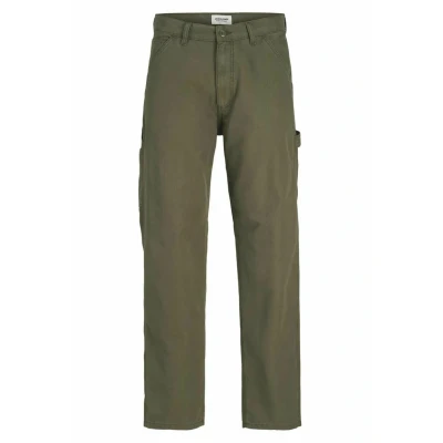 Abbildung von Jack &amp; Jones 5POCKET WIDE LEG FIT Stoffhose, Herren, Größe: 30x32, Olive night