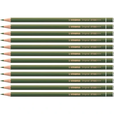 Abbildung von Premium Buntstift STABILO Original 12er Pack olivgrün