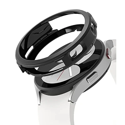 Abbildung von Ringke Air Sports Kompatibel mit Samsung Galaxy Watch 4 Hülle [40mm] Silikon Flexibel Kratzfest Schwarz