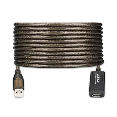 Abbildung von Ewent 5 Meter Verlängerungskabel, USB 2.0, Stecker A auf Buchse A, 480 Mbps Verstärkerkabel für Drucker, Maus, Tastatur, Hub, Pendrive, Controller, VR Brille, externes Laufwerk
