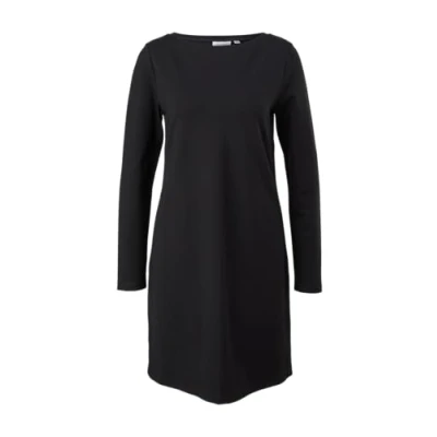 Abbildung von comma casual identity EN À Ruban Jerseykleid, Damen, Größe: 36, Schwarz