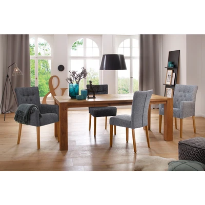 Abbildung von Home affaire Polsterstuhl &quot;Queen&quot;, (Set), 2 St., Feinstruktur, Esszimmerstuhl mit Knopfheftung, 2er, 4er oder 6er Set