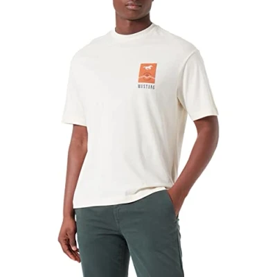 Abbildung von Mustang Tshirt print, Herren, Größe: XXL, Natur