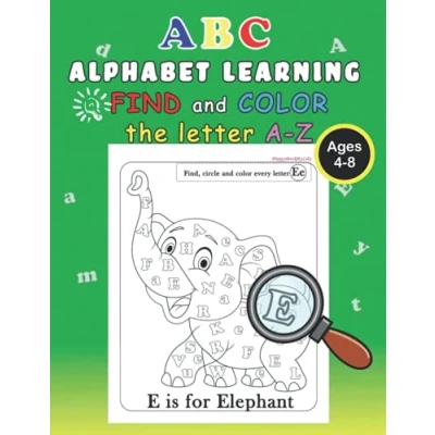 Abbildung von ABC Alphabet Learning / Find and Color the letter A Z Ages 4 8