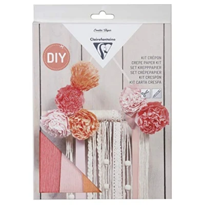 Abbildung von Clairefontaine 97706C Bastelset Krepppapier 1 Set, Makramee