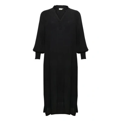 Abbildung von Kaffe Curve Miriam AMI Maxikleid, Damen, Größe: 48, Black deep