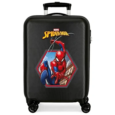 Abbildung von Hartschalenkabinenkoffer 55 cm Spiderman Geo Schwarz