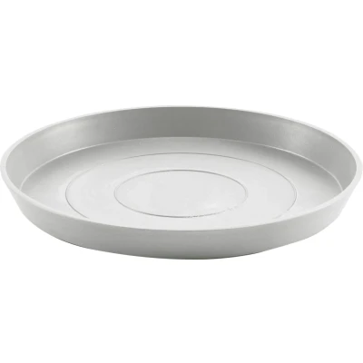 Abbildung von Ecopots saucer round 44 cm weiß grau