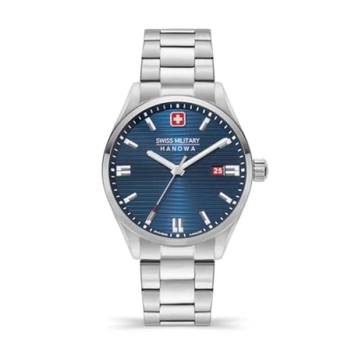 Abbildung von Swiss Military Herren Analog Quarz Uhr mit Edelstahl Armband SMWGH2200302