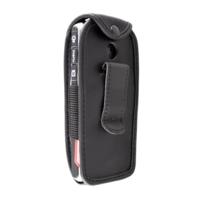 Abbildung von caseroxx Ledertasche kompatibel mit Emporia Simplicity (V27) und LTE aus Echtleder, Tasche Gürtelclip Sichtfenster in schwarz