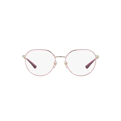 Abbildung von Vogue Eyewear Damen Vo4209 Runde Korrekturbrillenrahmen, Oberes Violett/Hellgold/Demo Objektiv