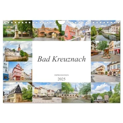Abbildung von Bad Kreuznach Impressionen (Wandkalender 2025 DIN A4 quer), CALVENDO Monatskalender