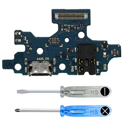 Abbildung von MMOBIEL Ladebuchse Kompatibel mit Samsung Galaxy A41 2020 Dock Connector USB C Audio Jack/Mikrofon/Antenne Ersatz Inkl. Schraubenzieher