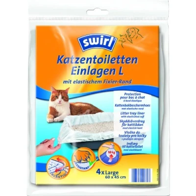 Abbildung von Swirl Katzentoiletten Einlage Größe L, 4 Stück, 60 x 45 cm