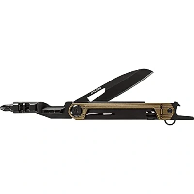 Abbildung von Gerber Taschenmesser mit 5 Funktionen, Multitool glatter Klinge, ArmBar Slim Drive, Bronze, Edelstahl/Aluminium, 30 001733