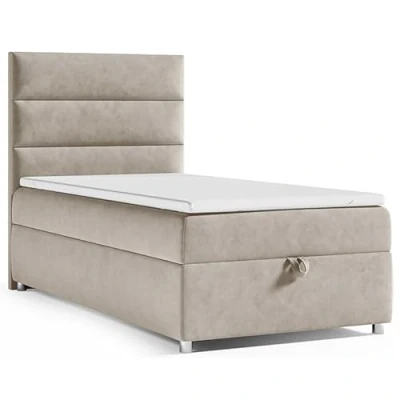 Abbildung von Best For Home Boxspringbett mit Bettkasten Trinity K4 Single Bonellfederkern inkl. Topper (Beige, 90x200)