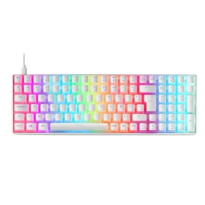Abbildung von Mars Gaming MKULTRA, Mechanische Tastatur Weiß RGB, Kompakt 96%, Schalter Outemu SQ Braun, Französische Sprache