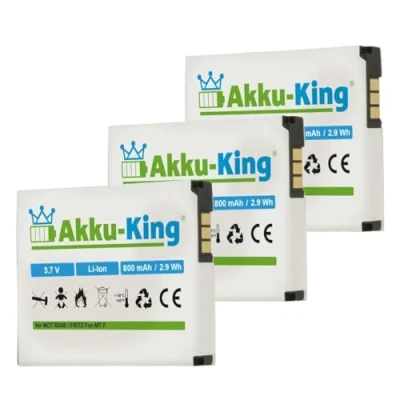 Abbildung von Akku King 3X kompatibel mit BD50, SNN5796A, 312BAT006 Li Ion 800mAh für AVM Fritz!Fon MTF, M2, C4, C5, Motorola MOTOFONE F3