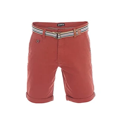 Abbildung von riverso Chinoshorts Herren Shorts RIVKlaasRegular Fit Bermudashorts mit Gürtel