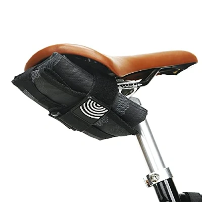 Abbildung von Werkzeugtasche für Fahrrad Reparaturset unter dem Sattel Tasche Rahmen Mountainbike Tragbare Mehrzwecktasche Profi Werkzeuge (schwarz und grau)