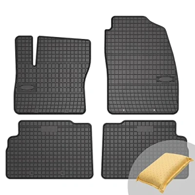 Abbildung von FROGUM EL Toro Gummimatten Ganzjähriges Set von Autofussmatte Auto Fußmatten für Ford C Max II 2010 2019 Beständiges Gummi Material 1,5cm Schutzkante