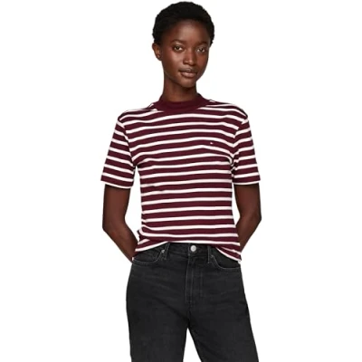 Abbildung von Tommy Hilfiger Men Stretch Slim FIT Tee MW0MW10800 Blue (Deep Indigo) XS