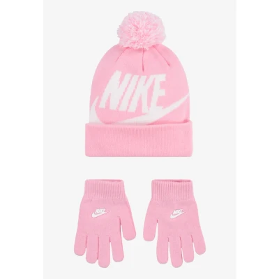 Abbildung von Nike Sportswear POM Beanie Glove SET Fingerhandschuh für Kinder, Größe: 54 57, Pink