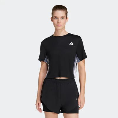 Abbildung von adidas Performance Train Essentials Colour Block Workout Sport Tshirt, Damen, Größe: Large, Black