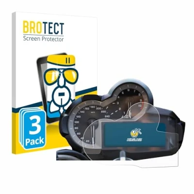 Abbildung von BROTECT Schutzglas für BMW R 1200 GS K50 2013 2018 Tachoanzeige (3 Stück) Schutzfolie Panzer Folie Glas [Extrem Kratzfest 9H, Anti Fingerprint,