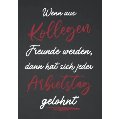 Abbildung von Kollegin Geschenk Notizbuch Wenn aus Kollegen Freunde werden: zum Abschied weihnachten Jobwechsel Geburtstag Ruhestand &amp; Pension Für Frauen Männer kleine Geschenkidee Lustig kolleginnen Geschenke