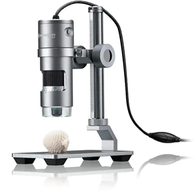 Abbildung von Bresser Digitales Mikroskop mit LED Ringlicht, Auflichtmikroskop DST 1028 USB Anschluss für PCS, 5,1MP