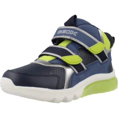 Abbildung von Geox J CIBERDRON Boy Sneaker, Navy/Lime, 36 EU