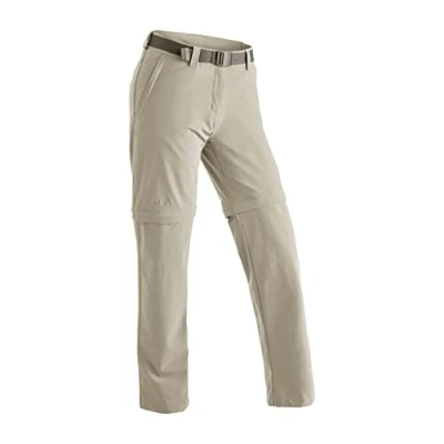 Abbildung von Maier Sports Damen Wanderhose NATA 2, Lange Outdoor Hose, Trekkinghose, Brown Rice, 36
