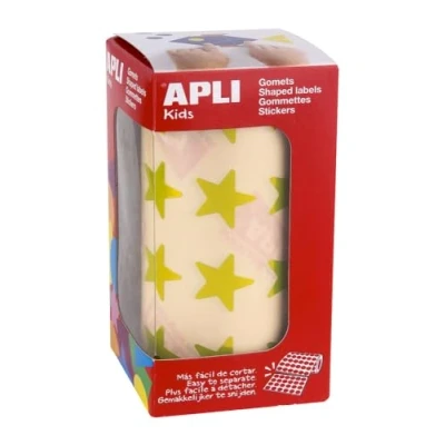 Abbildung von APLI Kids 12051 Gummiband, groß, Metallic Gelb