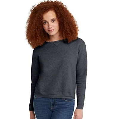 Abbildung von Hanes Damen ecosmart athletic sweatshirts, Schiefer heather, M EU