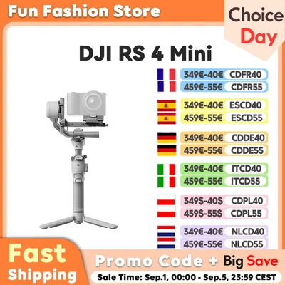 Abbildung von DJI RS 4 Mini, Gimbal Stabilisator für Kamera Canon/Sony/Panasonic/Nikon/Fujifilm, Auto Achsenverriegelungen, 2 kg/4,4 lbs Traglast, Intelligente Verfolgung, Gimbal, Native vertikale Aufnahmen