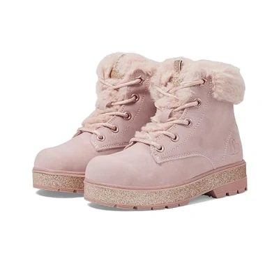 Abbildung von Skechers Kids STREET GLITZ Winterstiefel Worker Boot, Schnürstiefel, Winterboots mit Kunstfell am Schaft